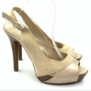 Bcbgeneration Alcoa heels size 10 40 beige suede